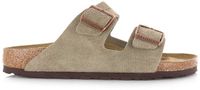 BIRKENSTOCK Arizona pantoufles taupe Suède Unisexe