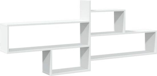 vidaXL Wandschap 167,5x18x68 cm bewerkt hout wit