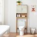 en.casa Toiletombouwkast Ferrersp 160x63x20 cm eikenkleurig havermout en naturel