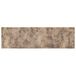 vidaXL Tapis de cuisine, béton, marron, 150 x 45 cm, 100% polyamide, lavable
