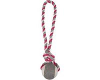 Flamingo Hondenspeelgoed Jim met Tennisbal - Rood - 40 cm