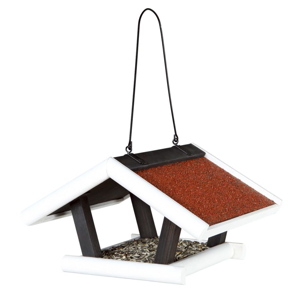 TRIXIE nature vogelhuis hang zwart / wit 30x18x28 cm