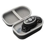 Prym Mini-stoomstrijkijzer, zwart, met siliconen houder en opbergcase in set, 400 W, instelbare temperatuur (110-240 V), ideaal voor naaien, patchwork en reizen