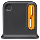 Fiskars Scharenslijper, Ideaal voor rechtshandige Allroundscharen | Ergonomisch Design, Min.. 55% gerecyclede Materialen, 80% gerecycled ABS-behuizing, Zwart/Oranje, 1081129