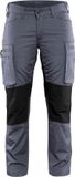 Blåkläder Dames Service werkbroek Stretch 7159-1845 - Vrouwen - Grijs/Zwart - 40