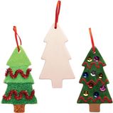 Baker Ross Keramische Kerstboom Decoraties (5 Stuk)