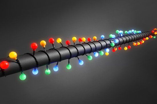 Konstsmide LED Globe String Lights - 80 Lamps - Multicolour - Outdoor