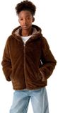 Garcia Meisjes Anorak Jas GJ2620806 - Polyester - Kort - Lange Mouw - Waterdicht - Effen - Capuchon - Herfst/Winter 2026 - Maat 164/170 - Deep Cocoa