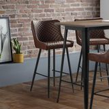 Julian Bowen Luxe Faux Lederen Barkruk - Bruin
