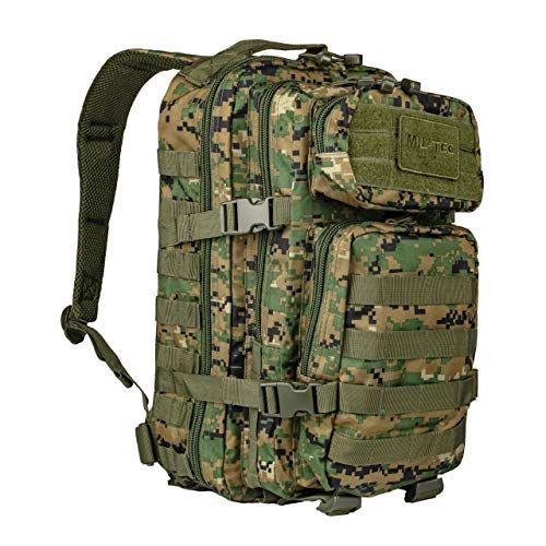 Mil-Tec 14002071 US Assault Pack Backpack - Digital Woodland - 1 maat