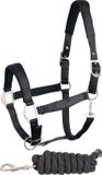 Harry's Horse Halterset Satin Zwart