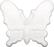Rayher hobby materialen Rayher Hobby Piepschuim vlinder - 10x - 12,5 cm - styropor - hobby vormen/figuren - vlinders knutselen