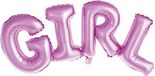 Haza Girl' - 108 cm Folieballon Roze