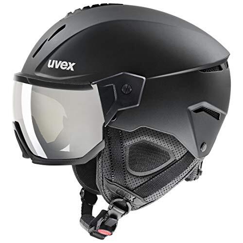 UVEX instinct visor, Skihelm Unisex-Volwassene, black mat, 59-61 cm