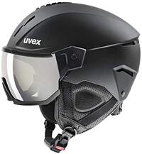 UVEX instinct visor, Skihelm Unisex-Volwassene, black mat, 59-61 cm