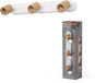 Osram LED Spot Brick plafondlamp 3xGU10 wit hout design, drievoudige spotbalk 230V met draaibare spots