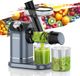 Merkloos Slowjuicer voor Groente en Fruit met Stille Motor en Eenvoudige Reiniging
