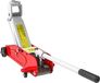 Cric hydraulique Capacité 2 tonnes Hauteur de levage 12–30 cm Quatre roues Convient aux voitures Rouge/Jaune