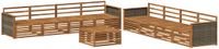 vidaXL - Bank loungeset - 8 zitplekken - Naturel - Massief Acacia Hout