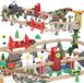 AIYAPLAY Jouets Train en bois de hêtre, plastique