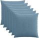 vidaXL - Kussensloop - 6 stuks - HEERLEN - Blauw - 60 x 60 cm - corduroy