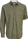 JACK&JONES - JJHENRY SLUB DETAIL SHIRT LS - Heren - Overhemden