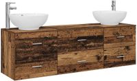 vidaXL Badkamermeubel Set Oud hout