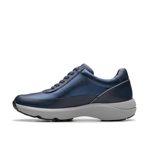 Clarks Tivoli Zip Womens Navy Combi, 6.5