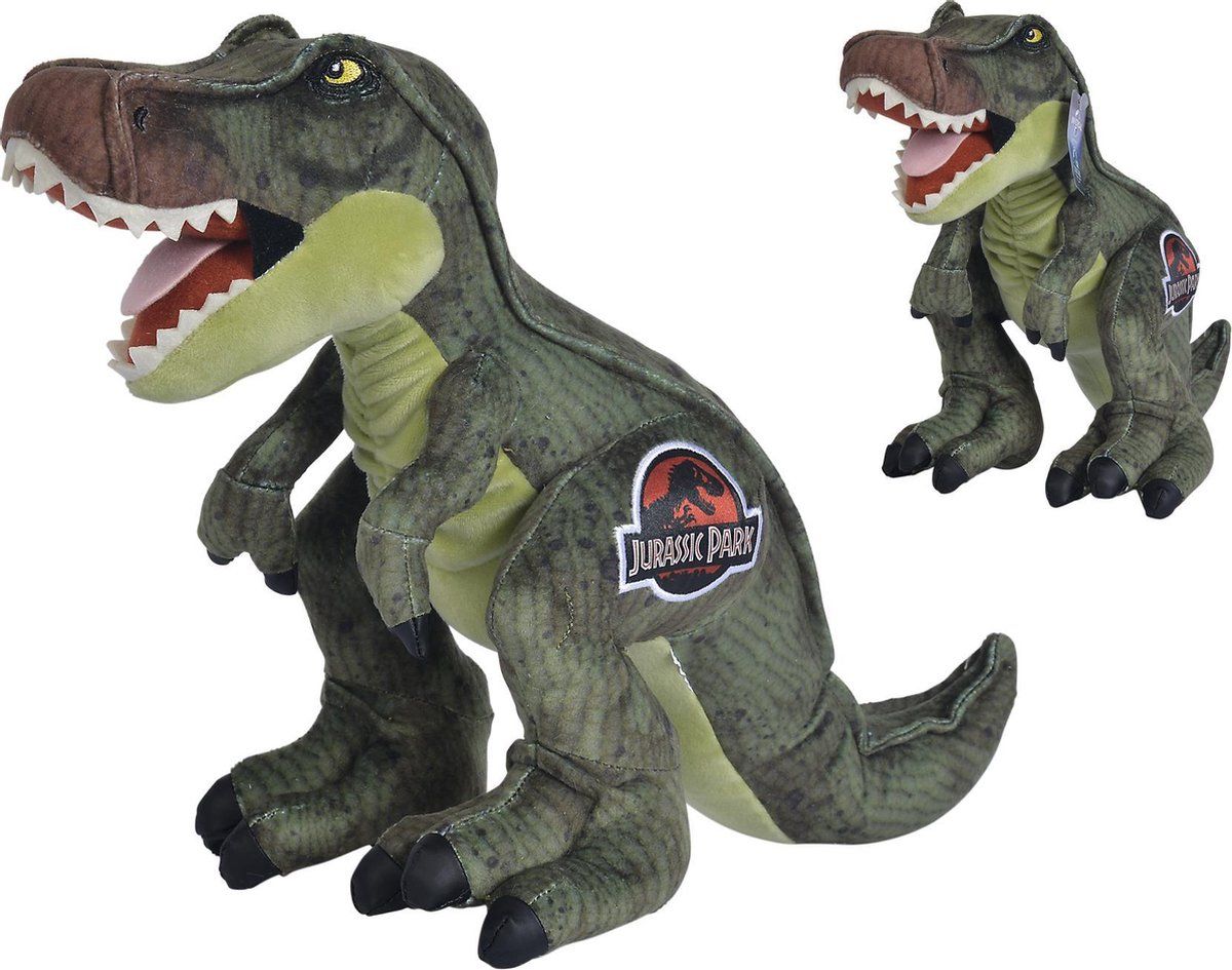 Simba Universal Jurassic Park Real T-Rex Knuffel - 25cm - Groen