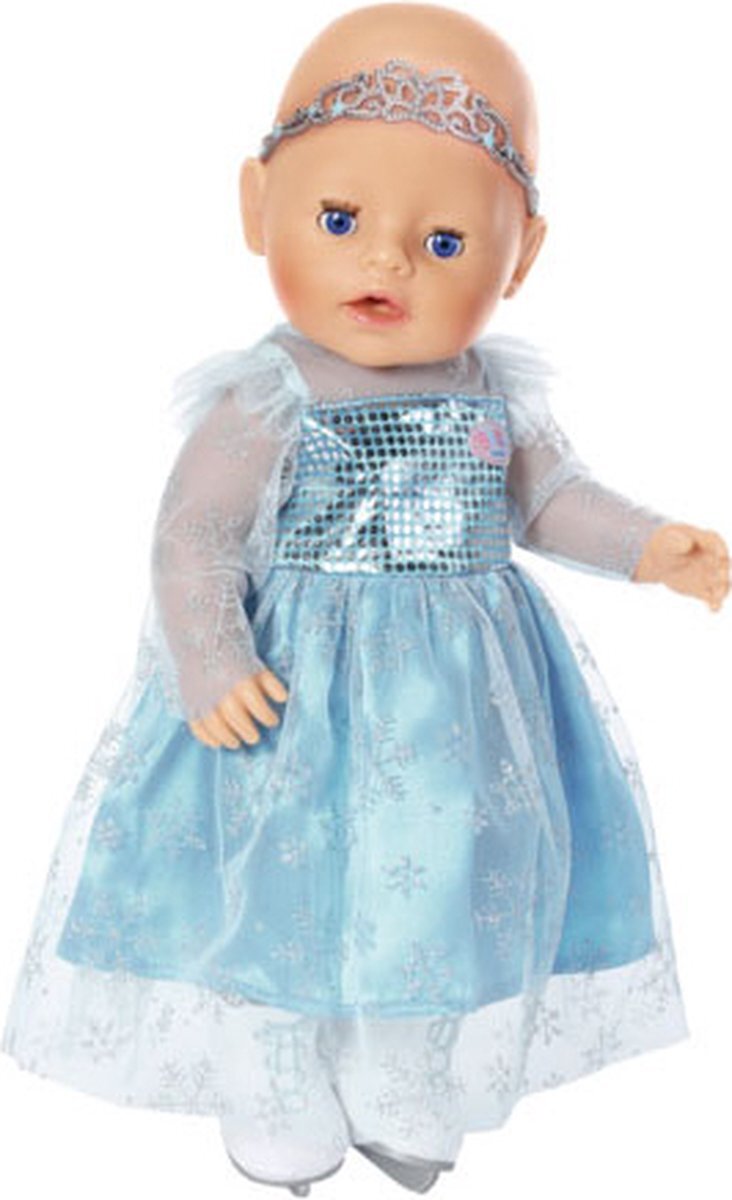 BABY born Prinses op het IJs-set met Jurk - Poppenkleding 43cm