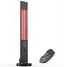 Blumfeldt Chauffage infrarouge modèle sur pied - 3000 W - Noir