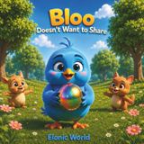 Bloo Doesn't Want To Share: A Story About Sharing and Friendship for Toddlers, Rhyming Picture Book About Taking Turns, Kindness and Social Skills, Elonic World Feelings