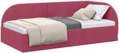 vidaXL Hoekbedframe Wijnrood Fluweel 90 x 190 cm