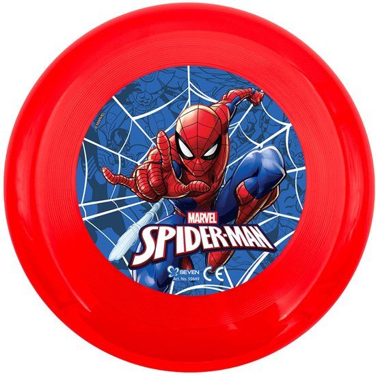 Disney Spiderman frisbee Rood Kunststof