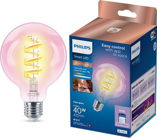 Philips LED Philips Smart Lighting Globe Filament Smart LED Bulb