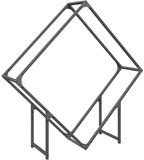 vidaXL - Brandhoutrek - 100x25x100 cm - Koudgewalst Staal - Antracietkleurig
