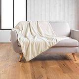 Douceur d'Intérieur Wooly deken 125 x 150 cm natuur bouclette effen