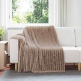 vidaXL - Couvertures - 6 pièces - Camel - 200 x 150 cm - 4,75 kg - Polaire