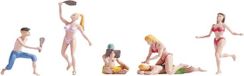 NOCH 15842 H0 Badgasten figuren Staand, Geverfd