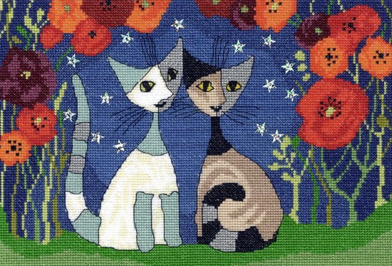 bothy threads Poppy Nights XRW2 Borduurpakket Rosina Wachtmeister