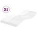 VidaXL Schuimmatras 7 zones 90x190 cm Wit