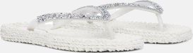Ilse Jacobsen Slippers met grove glitter CHEERFUL03G - 12 Creme