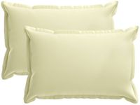 vidaXL - Kussensloop - 2 stuks - Crèmekleurig - 40 x 60 cm - Polyester