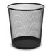 Waytex 931103 prullenbak van metaal, mesh, 13 l, zwart, prullenbak voor kantoor, badkamer, keuken