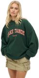 Superdry Outdoor Location sweatshirt met ronde hals en losse pasvorm voor dames in enamel green, maat S