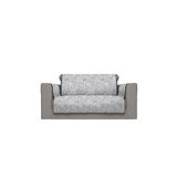 Italian Bed Linen Glamour antislip bankovertrek van polyester, made in Italy, donkergrijs 2 zitplaatsen