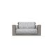 Italian Bed Linen Glamour antislip bankovertrek van polyester, made in Italy, donkergrijs 2 zitplaatsen