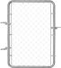 Vevor Tuinpoort Hekpoort 117x81cm Gegalvaniseerd Metaal