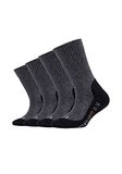 Camano Sokken (4-pack) uniseks, Grijs Antraciet Black 0008, 27-30