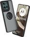 Techsuit Motorola Edge 50 Glinth Back Cover met ring en magneet - Zwart